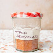 low FODMAP taco seasoning in jar